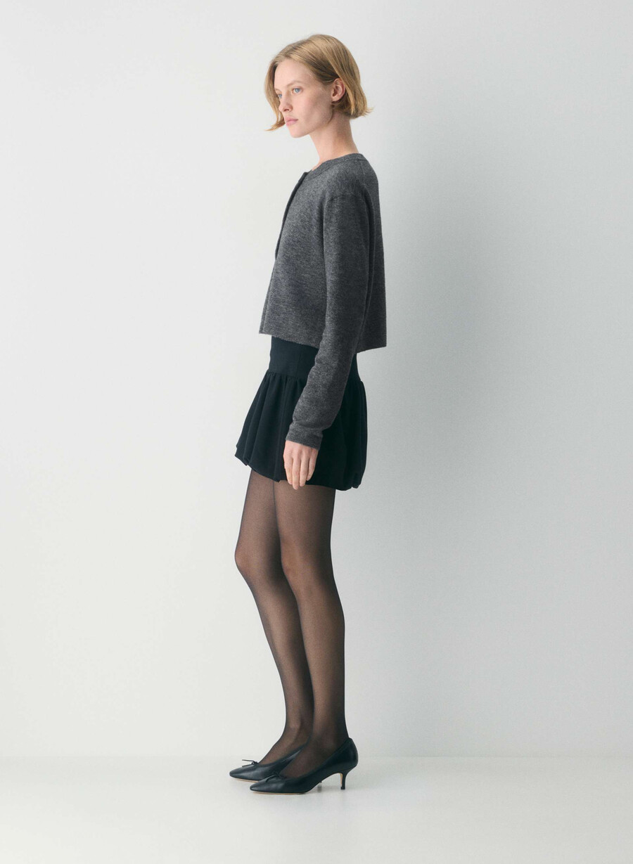 softspoke sicily cardigan heather charcoal