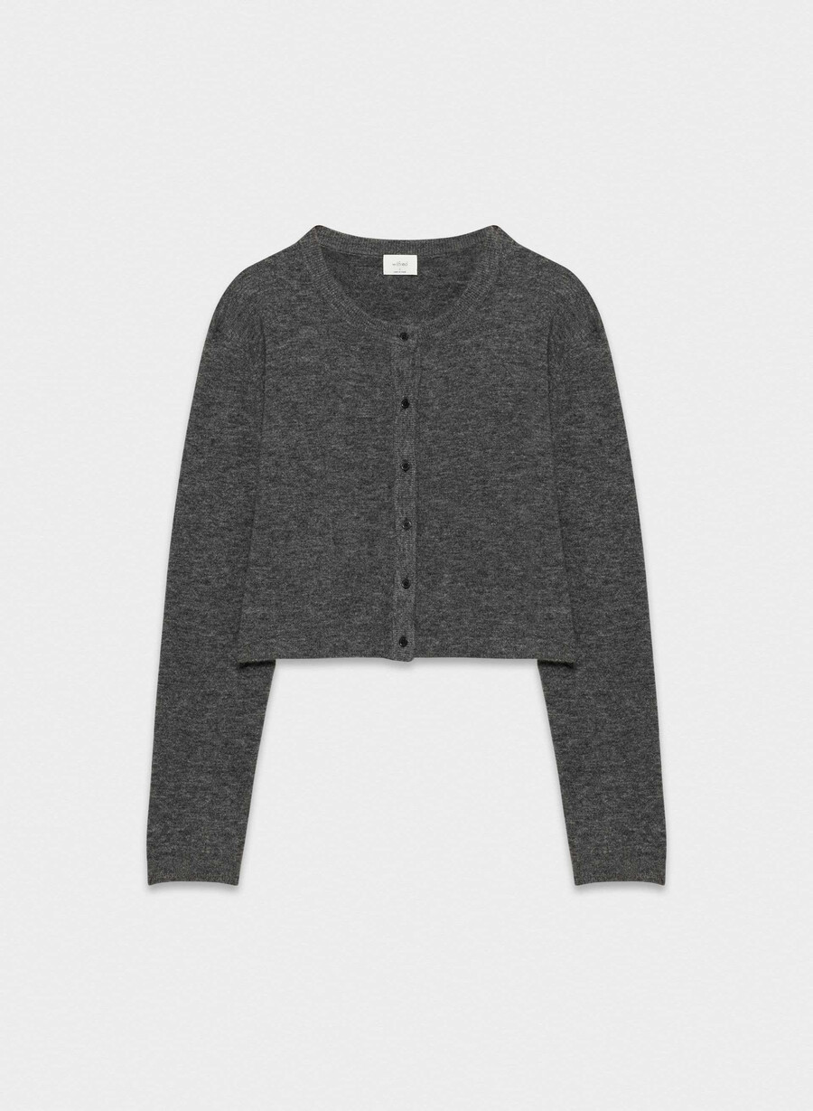 softspoke sicily cardigan heather charcoal