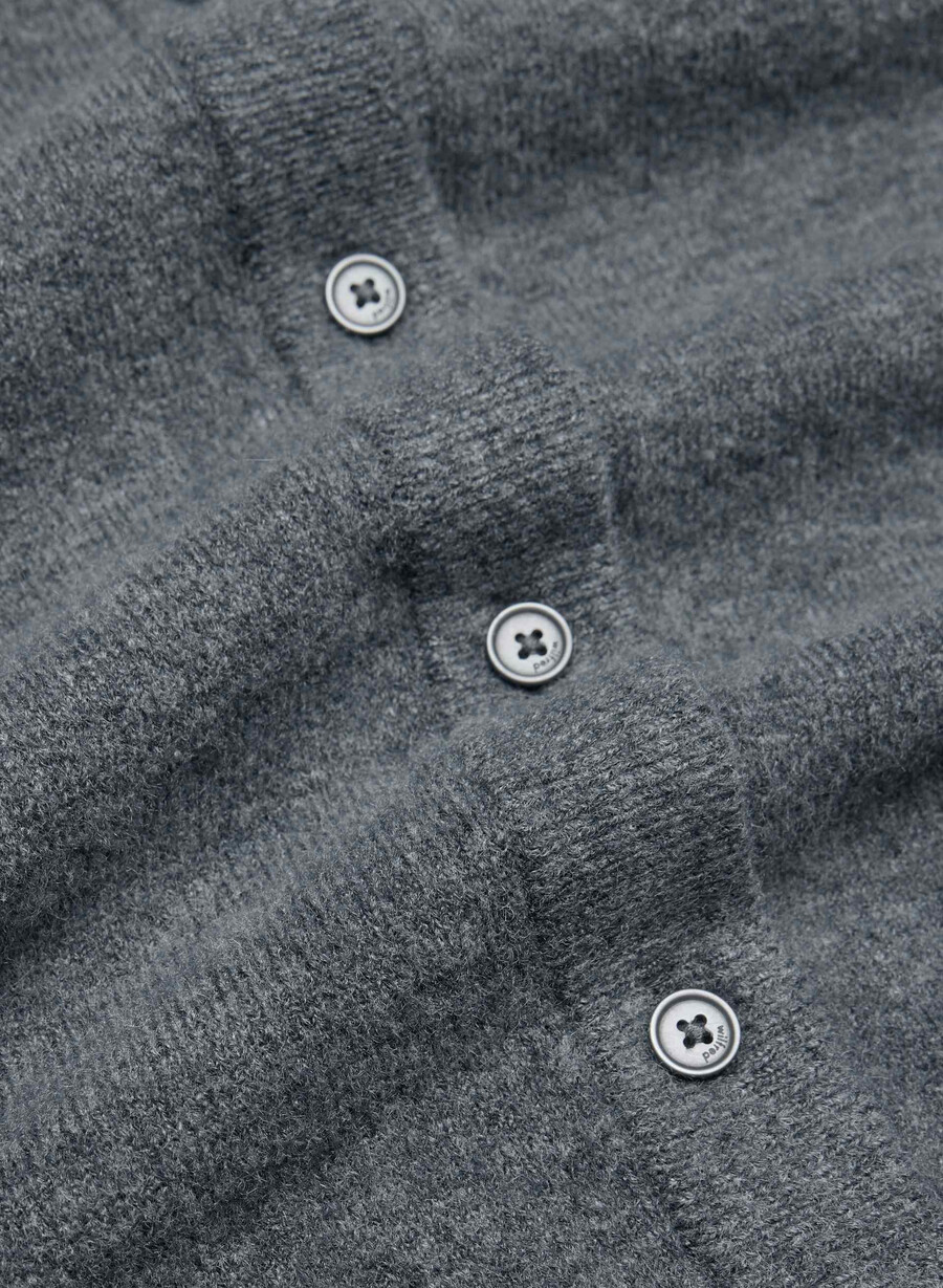 softspoke sicily cardigan heather dark grey