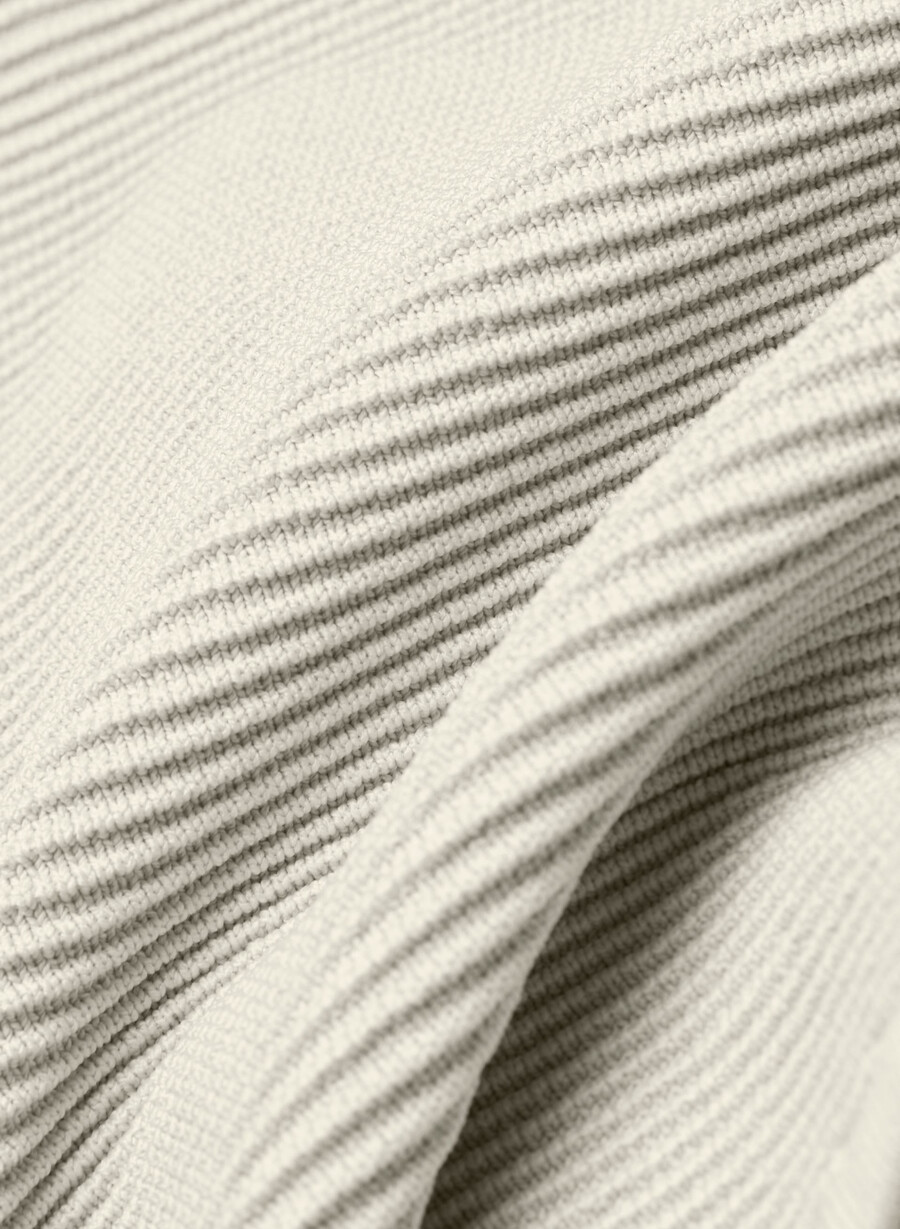 sculpt knit polo top matte pearl