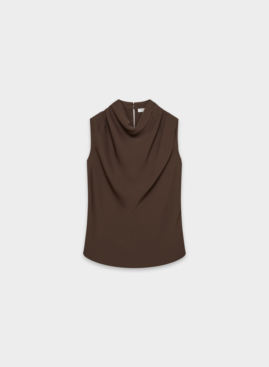 carter bluse sattes mokkabraun