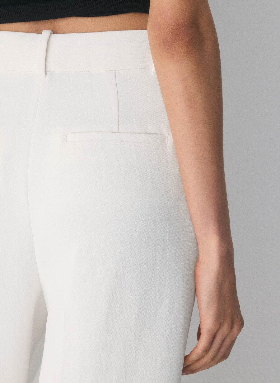 die effortless pant cropped - crepette light birch