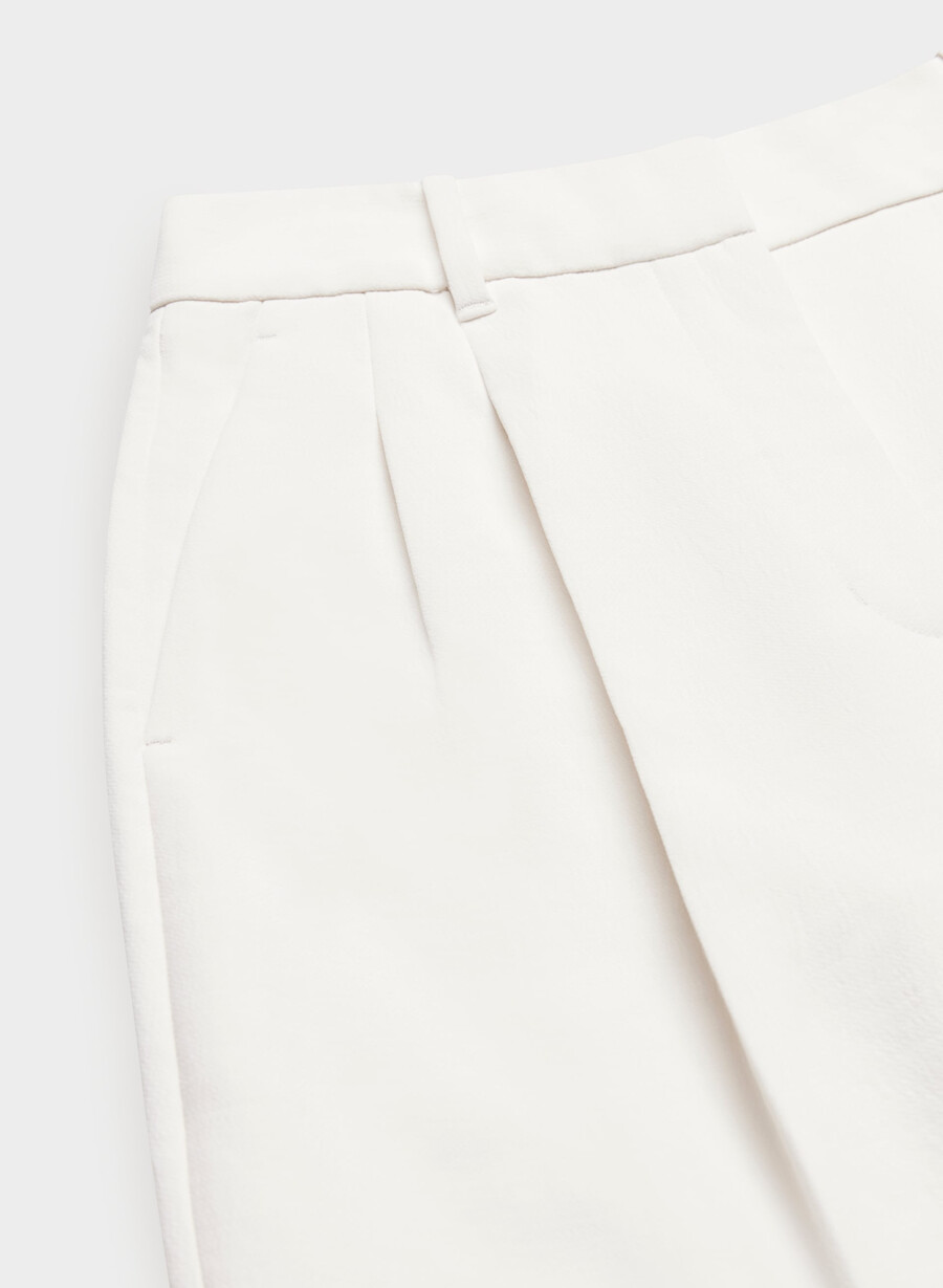 die effortless pant cropped - crepette light birch