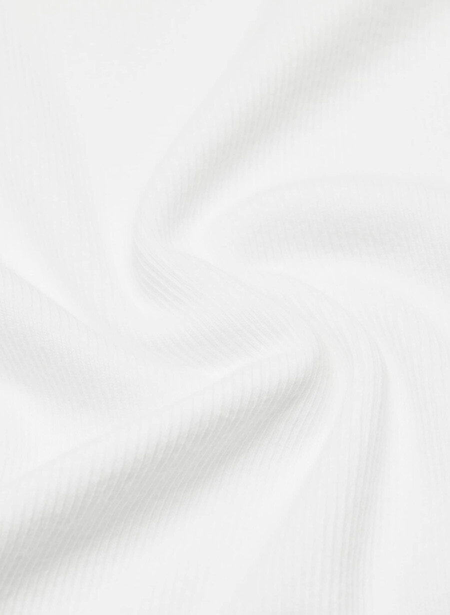 homestretch rippstrick-langarmshirt mit rundhalsausschnitt weiss