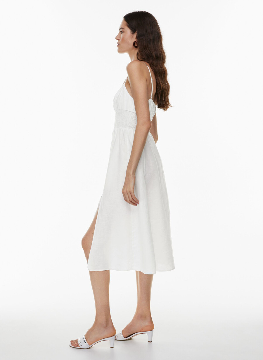 leinenkleid genua weiss