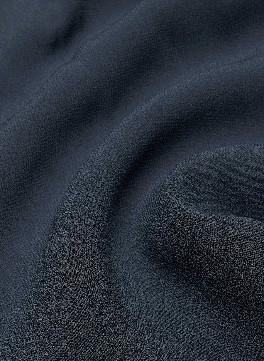 plissierte mini-shorts dunkelblau