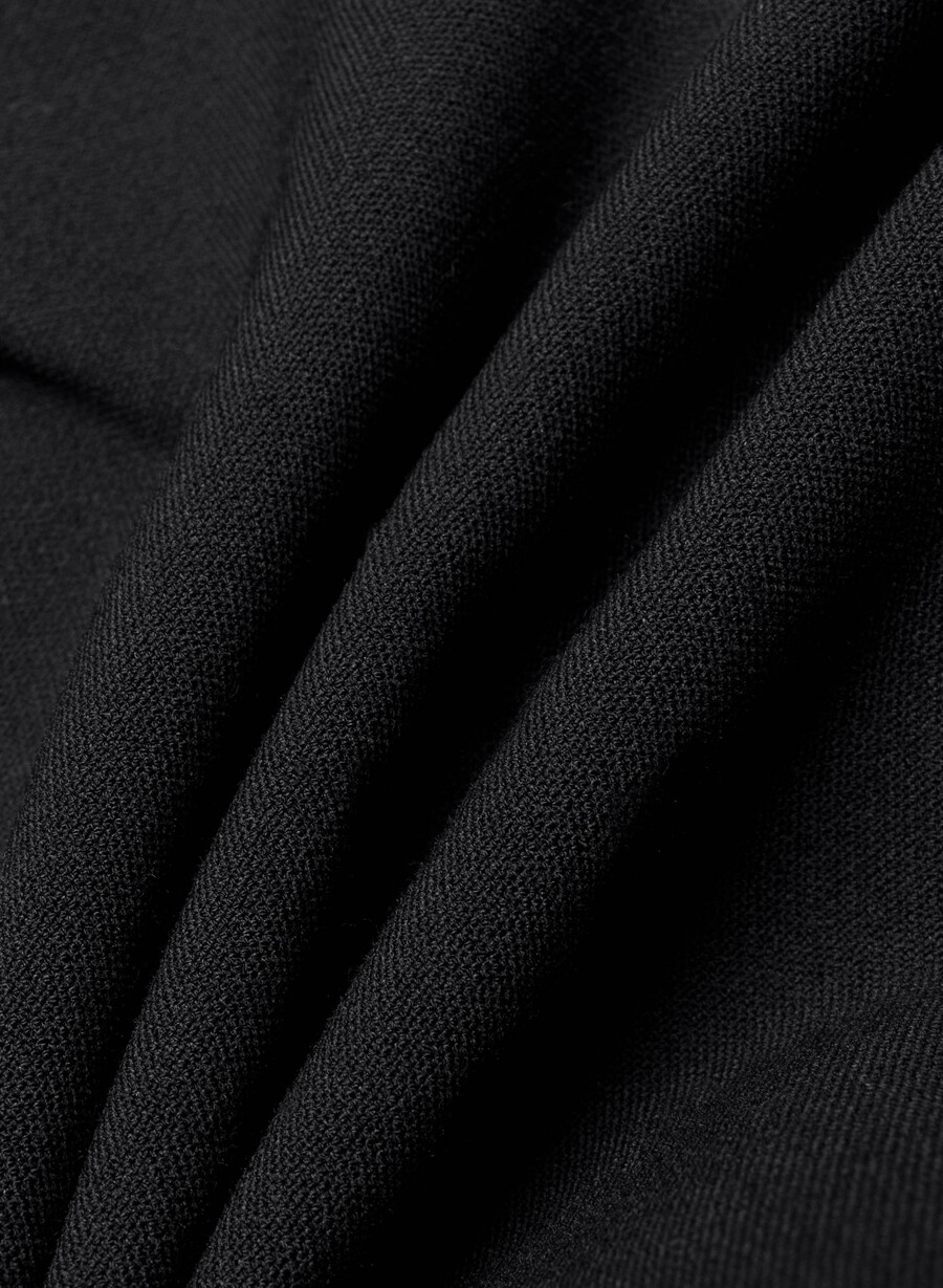plissierte mini-shorts – reessential schwarz