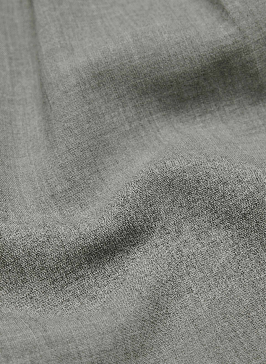plissierte mini-shorts - reessential heather dunkelgrau