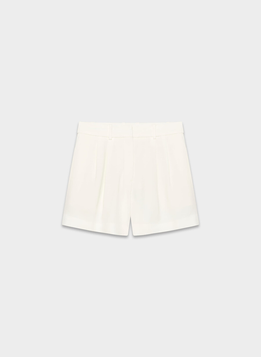 plissierte mittellange shorts espace