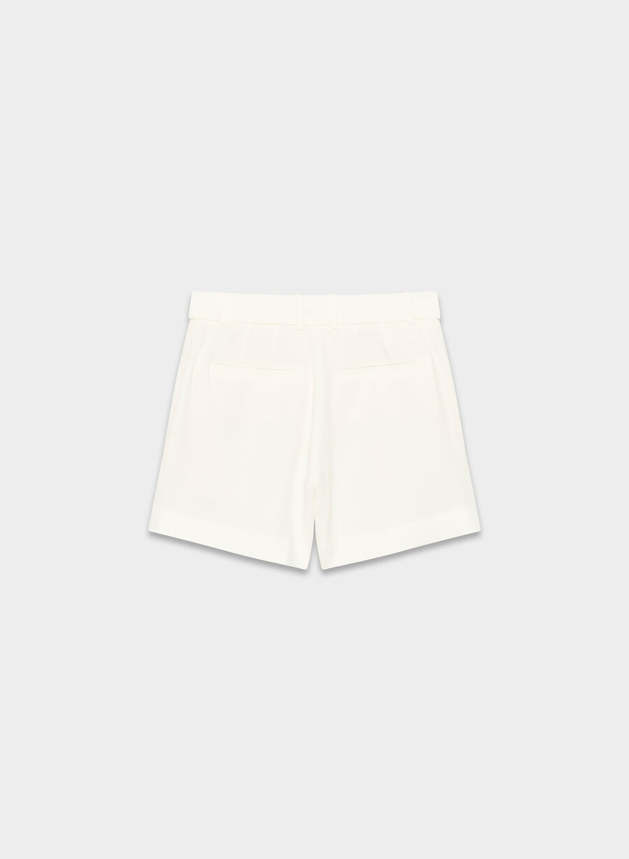 plissierte mittellange shorts espace