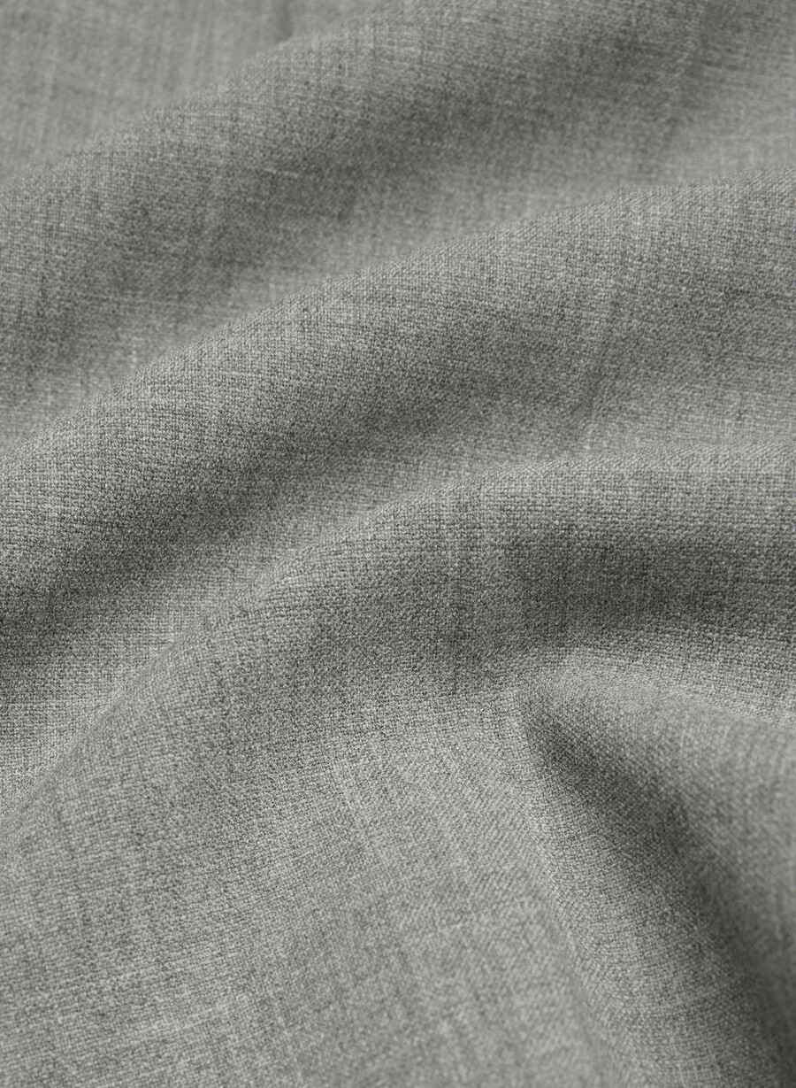 plissierte mittellange shorts meliert dunkelgrau