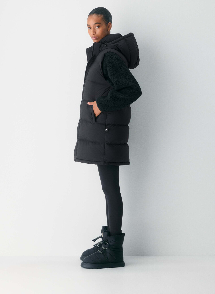 the super puff mid vest - climatte black