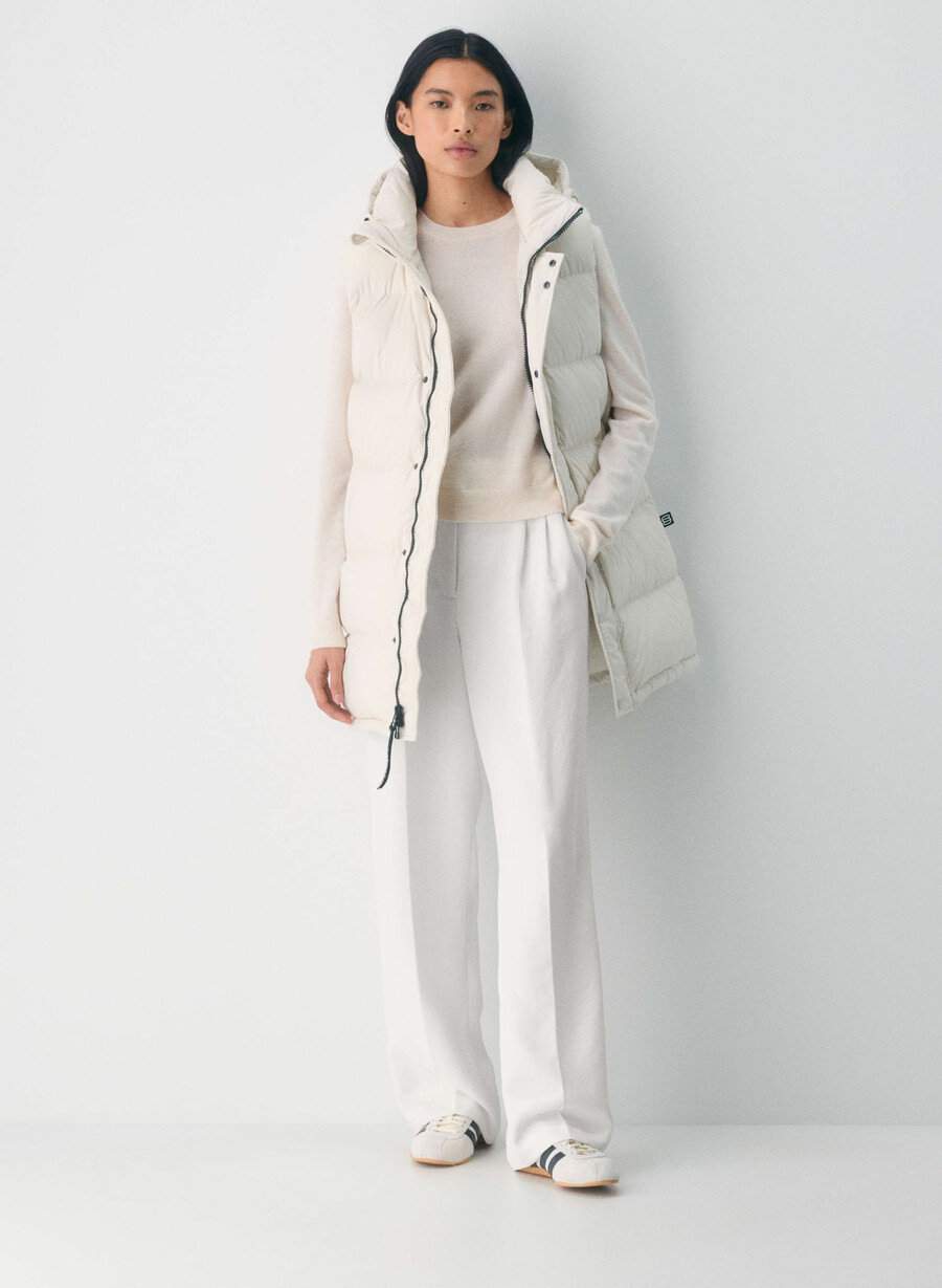 the super puff mid vest - climatte matte pearl