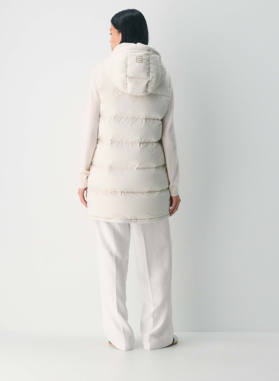 the super puff mid vest - climatte matte pearl