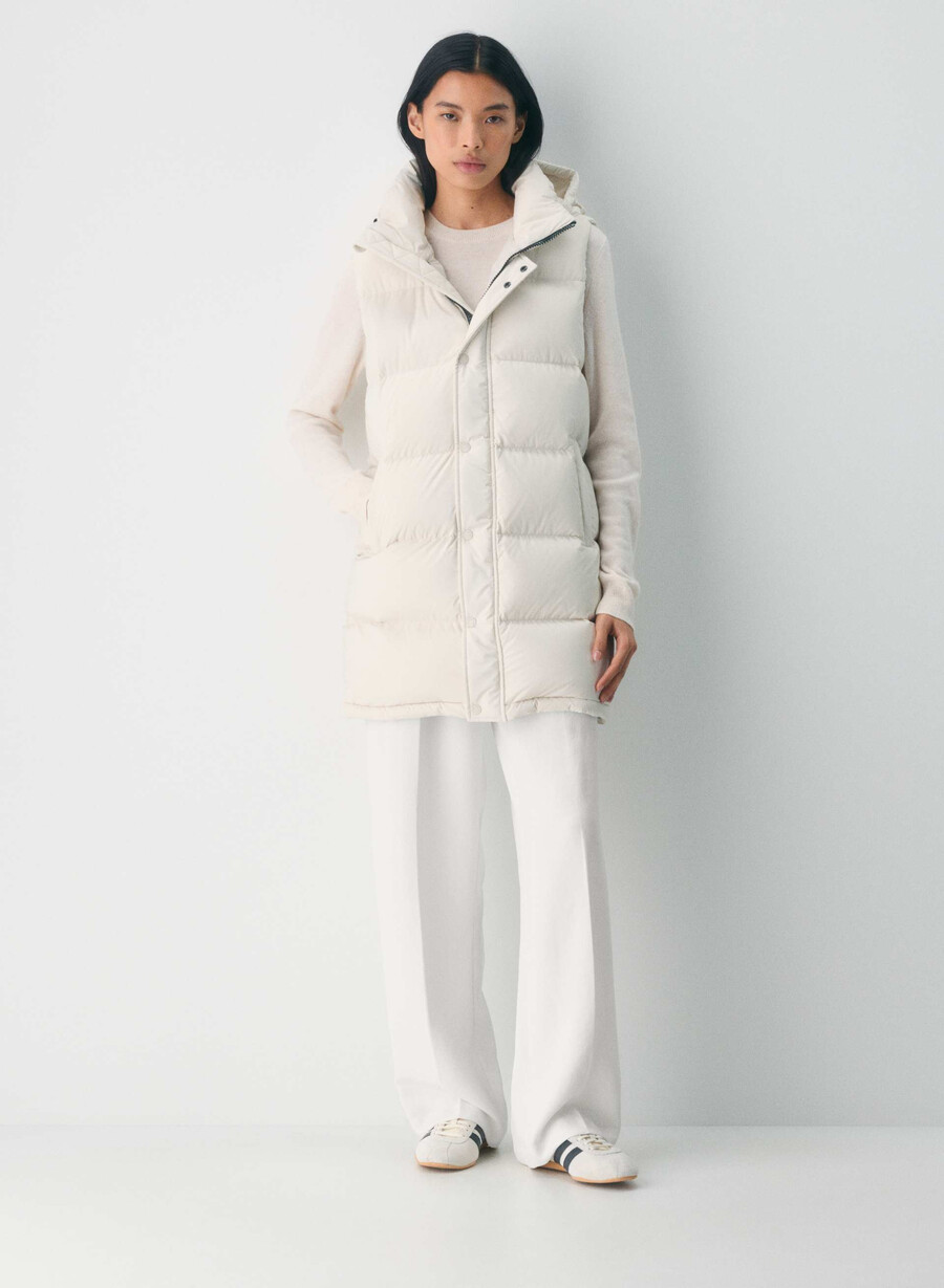 the super puff mid vest - climatte matte pearl