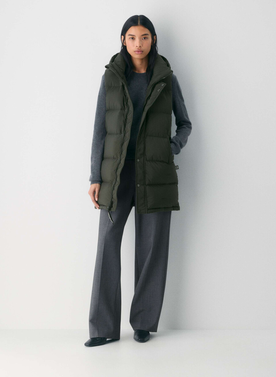 the super puff mid vest - climatte flint green
