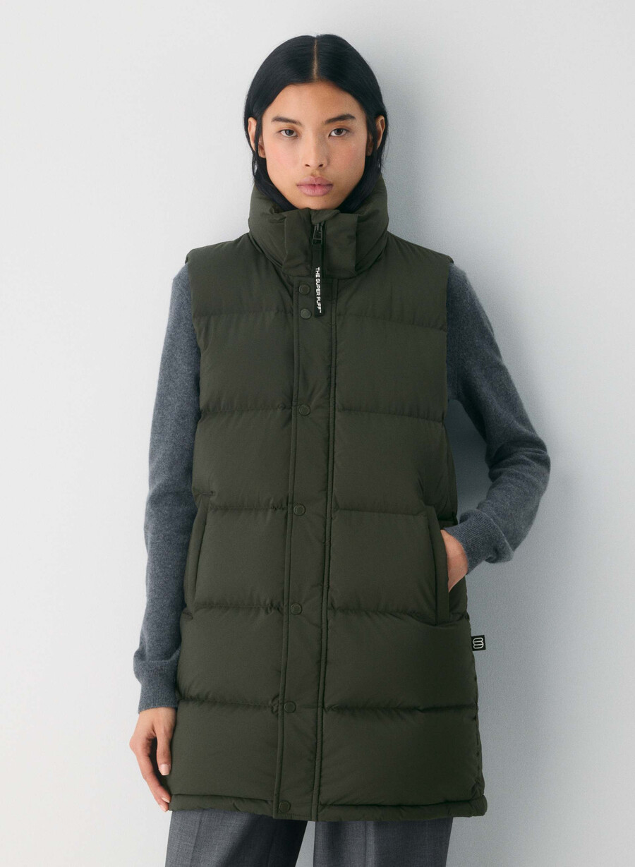 the super puff mid vest - climatte flint green