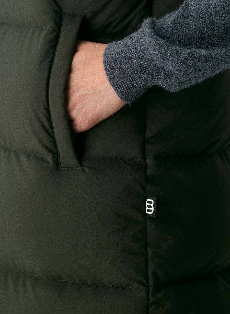 the super puff mid vest - climatte flint green