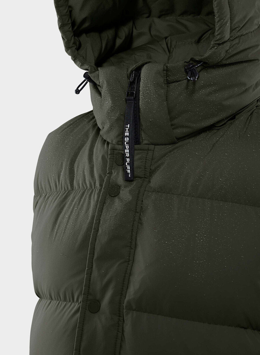 the super puff mid vest - climatte flint green