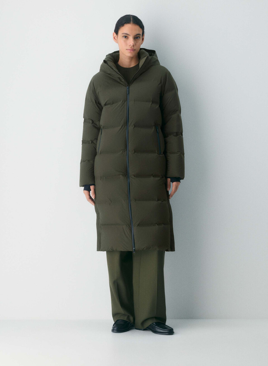 der super puff₂o long - rainstop flint green