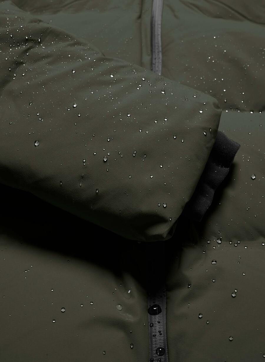 der super puff₂o long - rainstop flint green