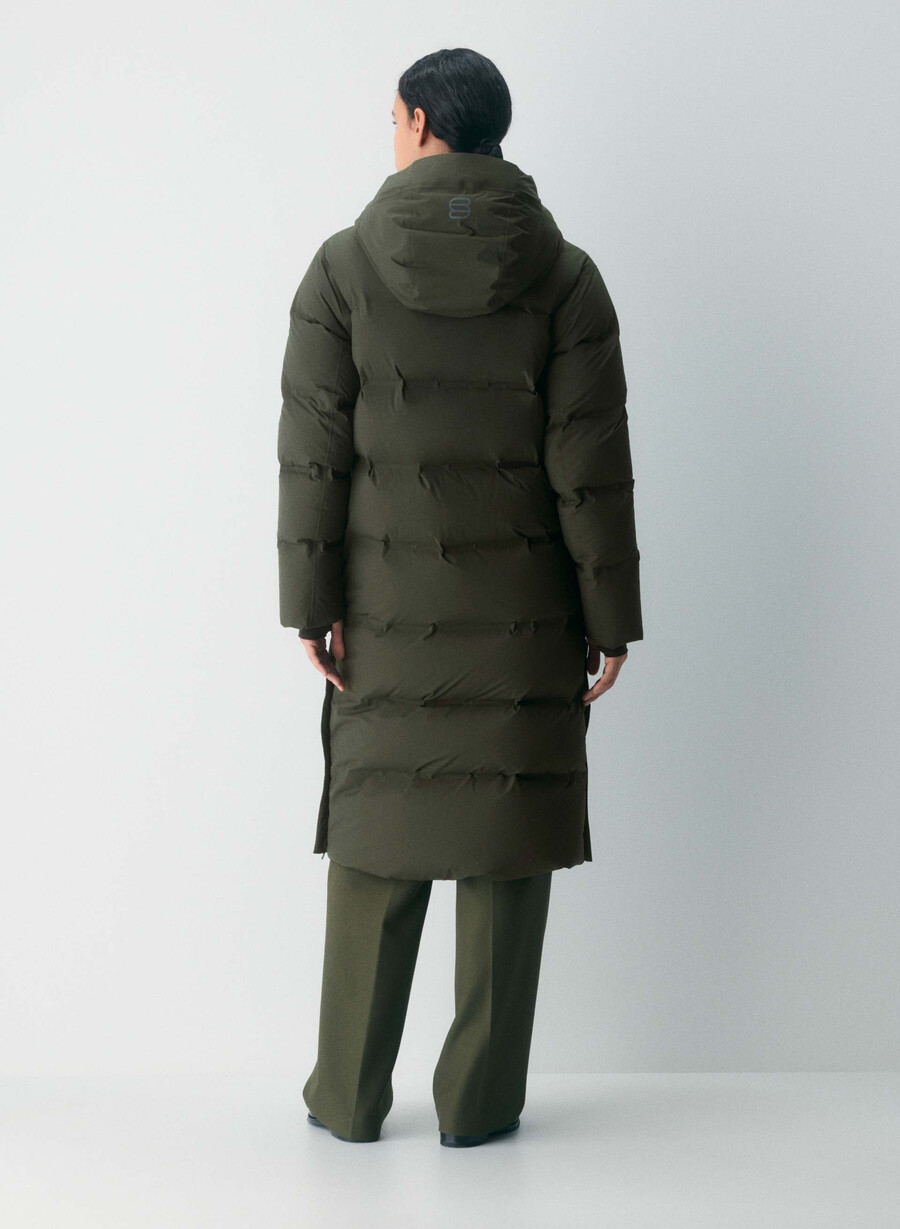 der super puff₂o long - rainstop flint green