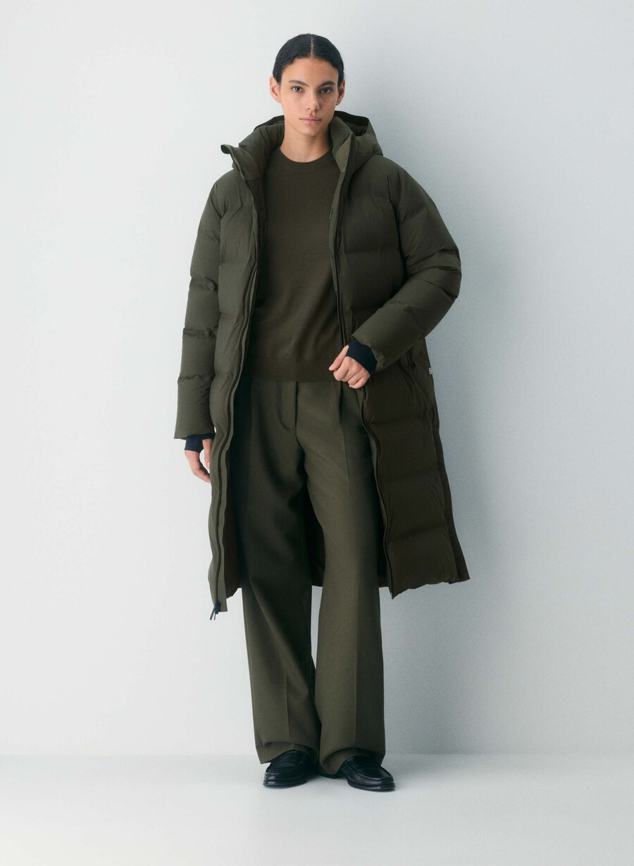der super puff₂o long - rainstop flint green