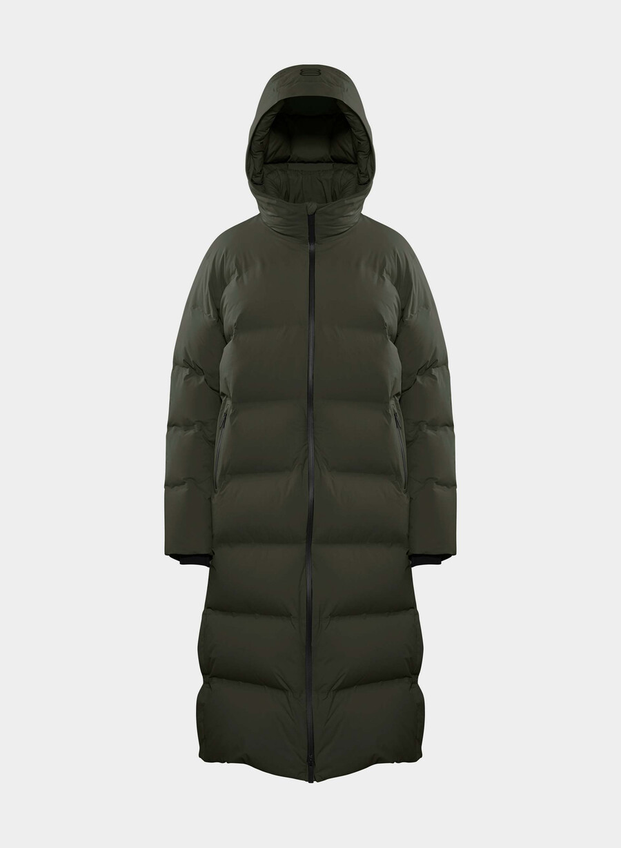 der super puff₂o long - rainstop flint green