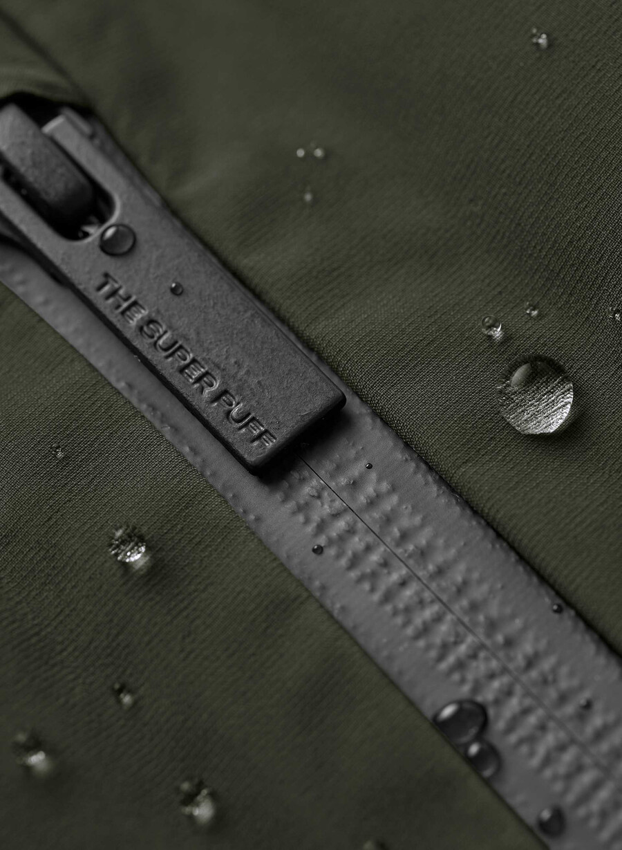 der super puff₂o long - rainstop flint green