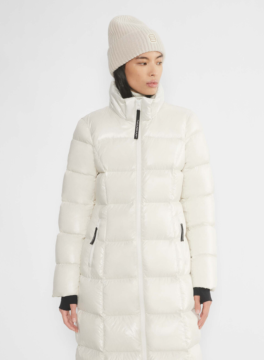 supersnug puff long – hochglänzende birke