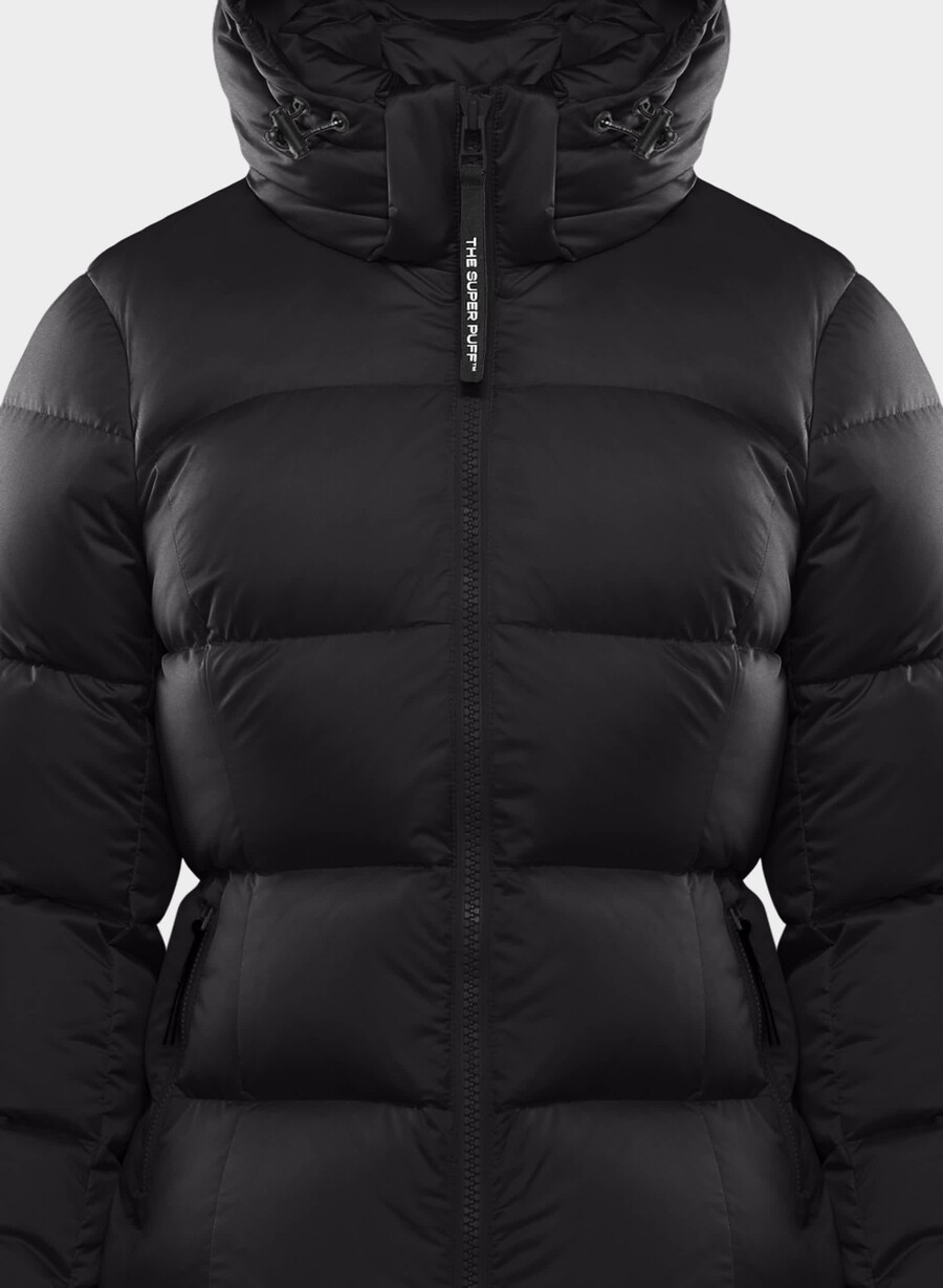 der supersnug puff - satin flex schwarz