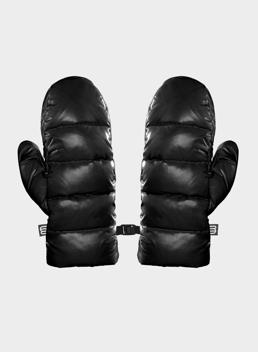 the super puff fäustling - hochglänzend schwarz
