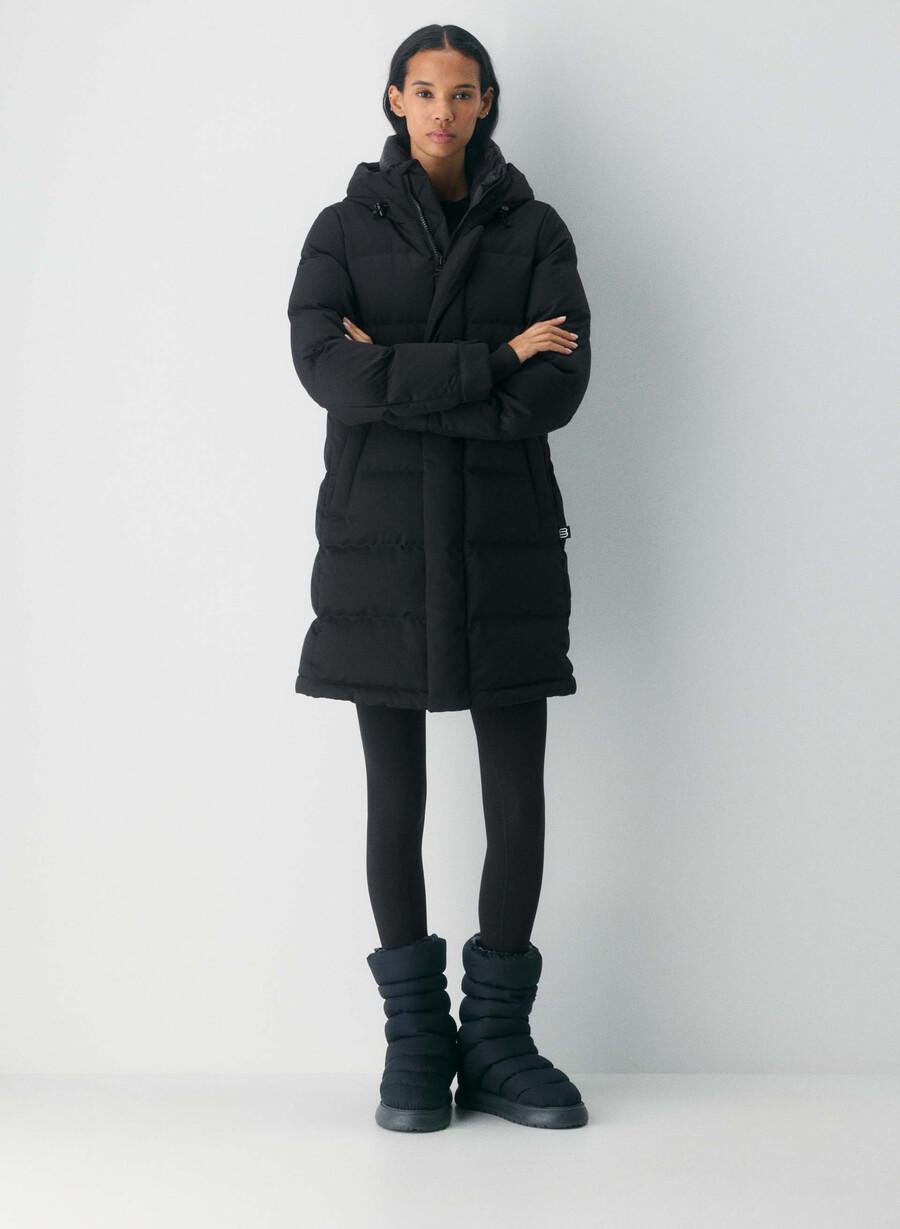 super arctic parka mid - arctic twill schwarz