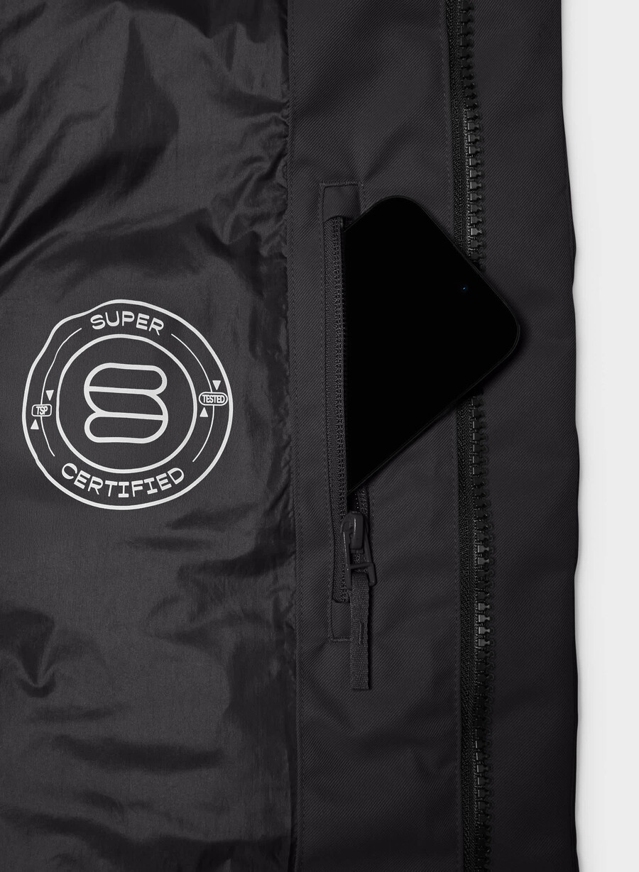 super arctic parka mid - arctic twill schwarz