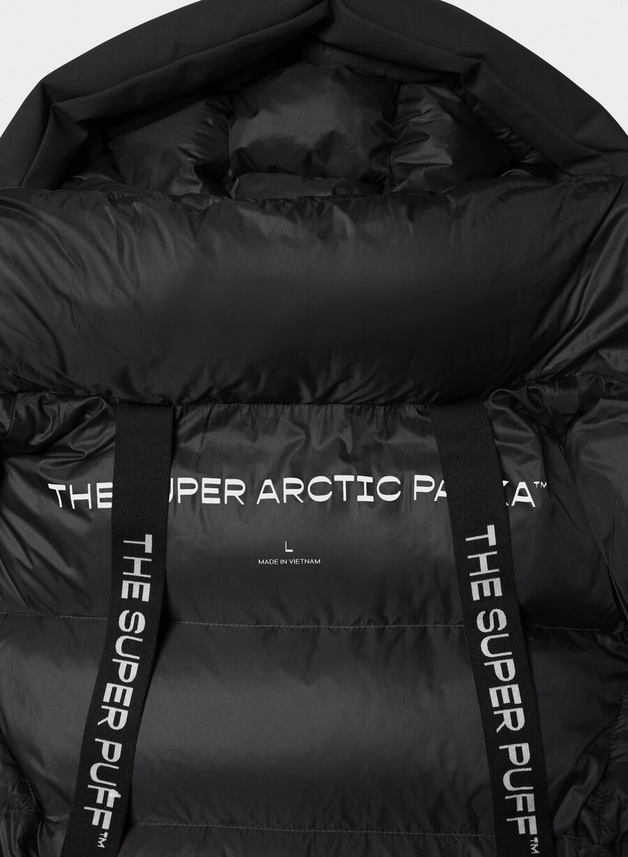super arctic parka mid - arctic twill schwarz