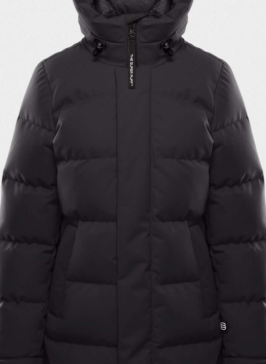super arctic parka mid - arctic twill schwarz
