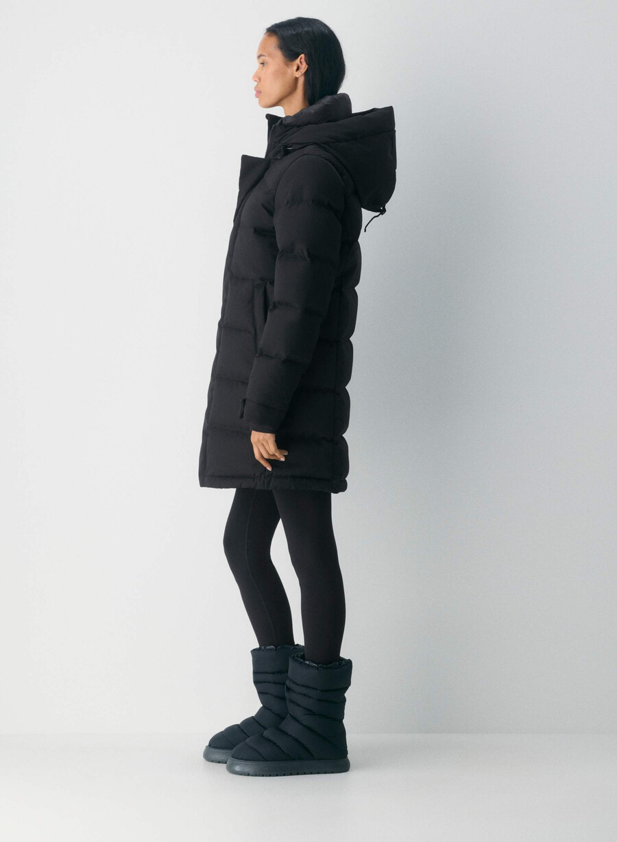 super arctic parka mid - arctic twill schwarz
