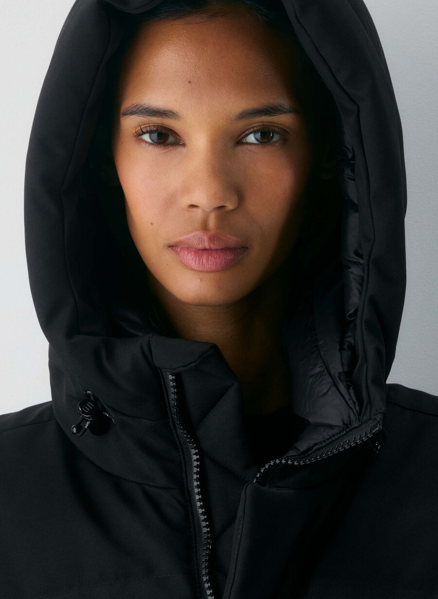 super arctic parka mid - arctic twill schwarz