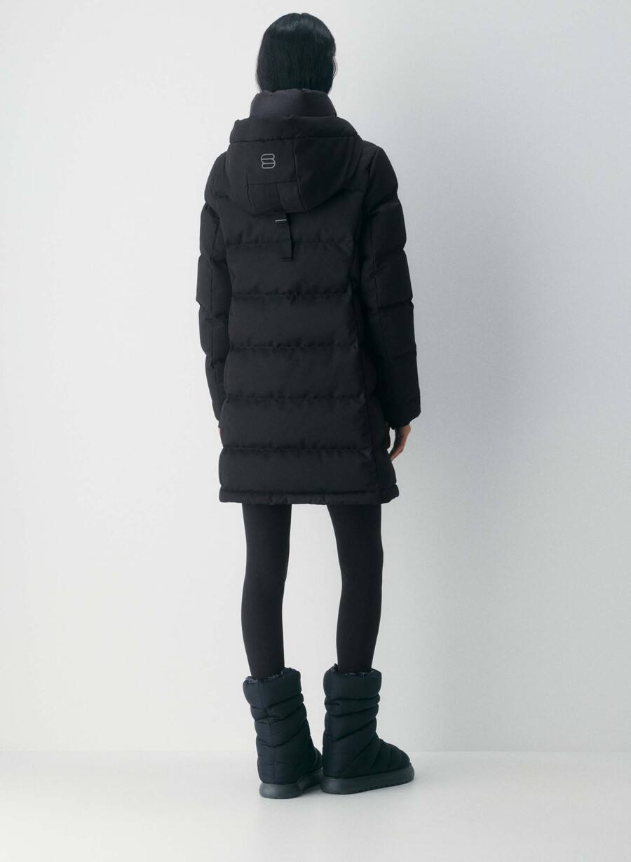 super arctic parka mid - arctic twill schwarz