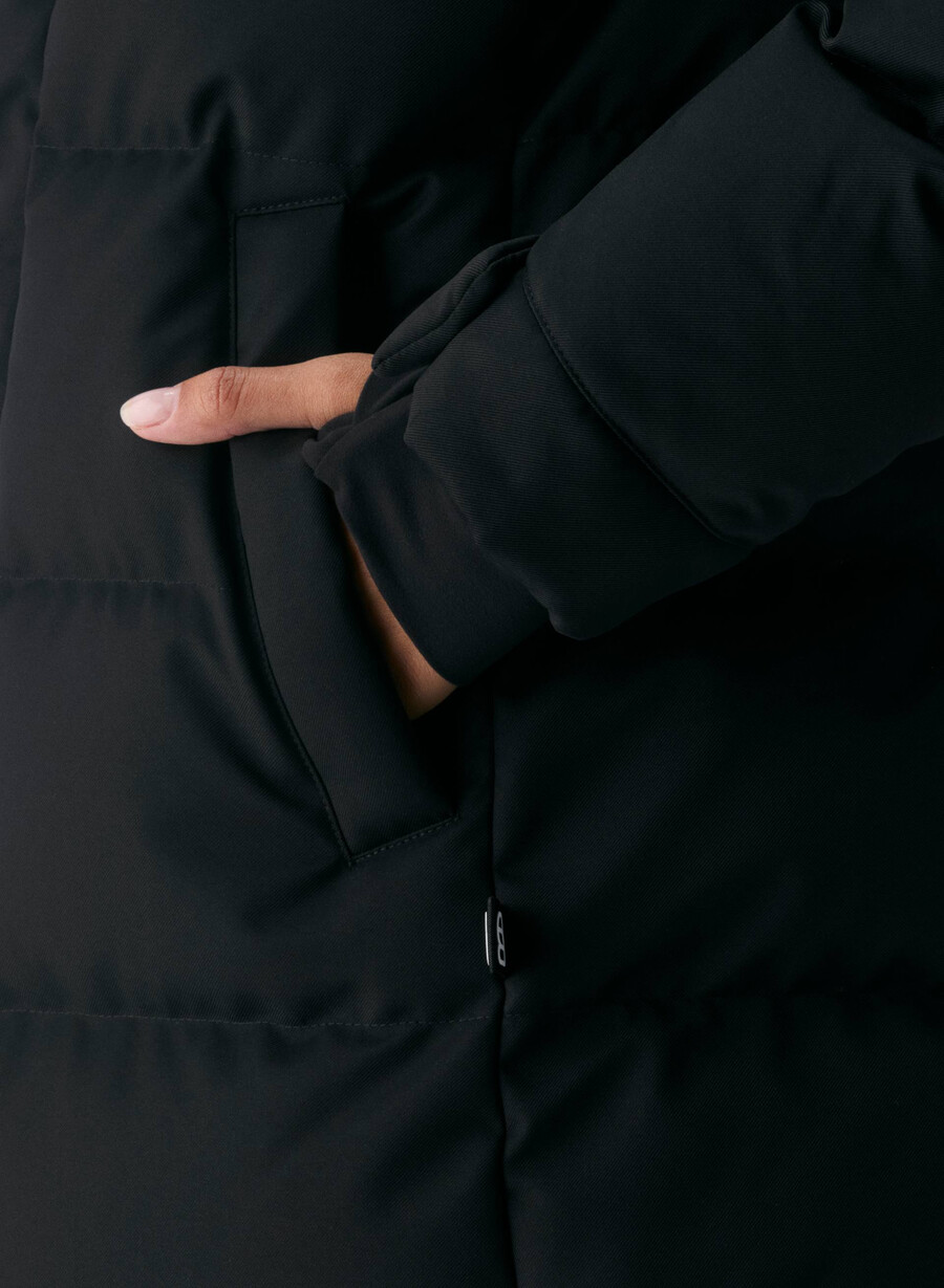 super arctic parka mid - arctic twill schwarz