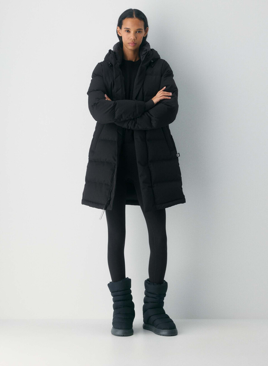 super arctic parka mid - arctic twill schwarz