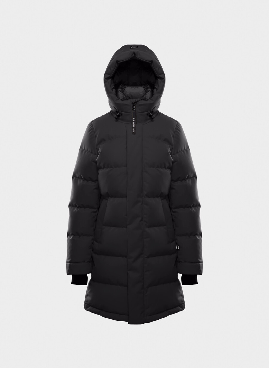super arctic parka mid - arctic twill schwarz