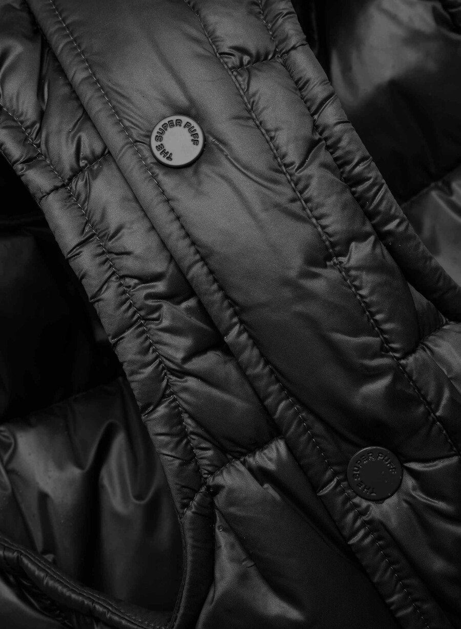 super ruff puff – hochglänzendes schwarz