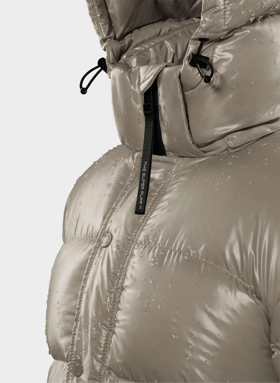 the super puff hochglänzendes modernes taupe