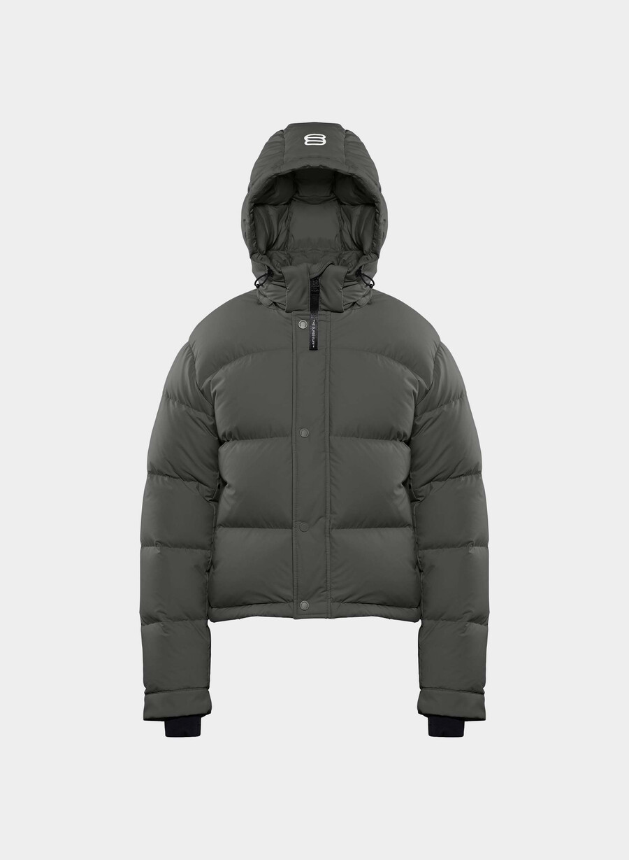 the super puff shorty - climatte coal grey