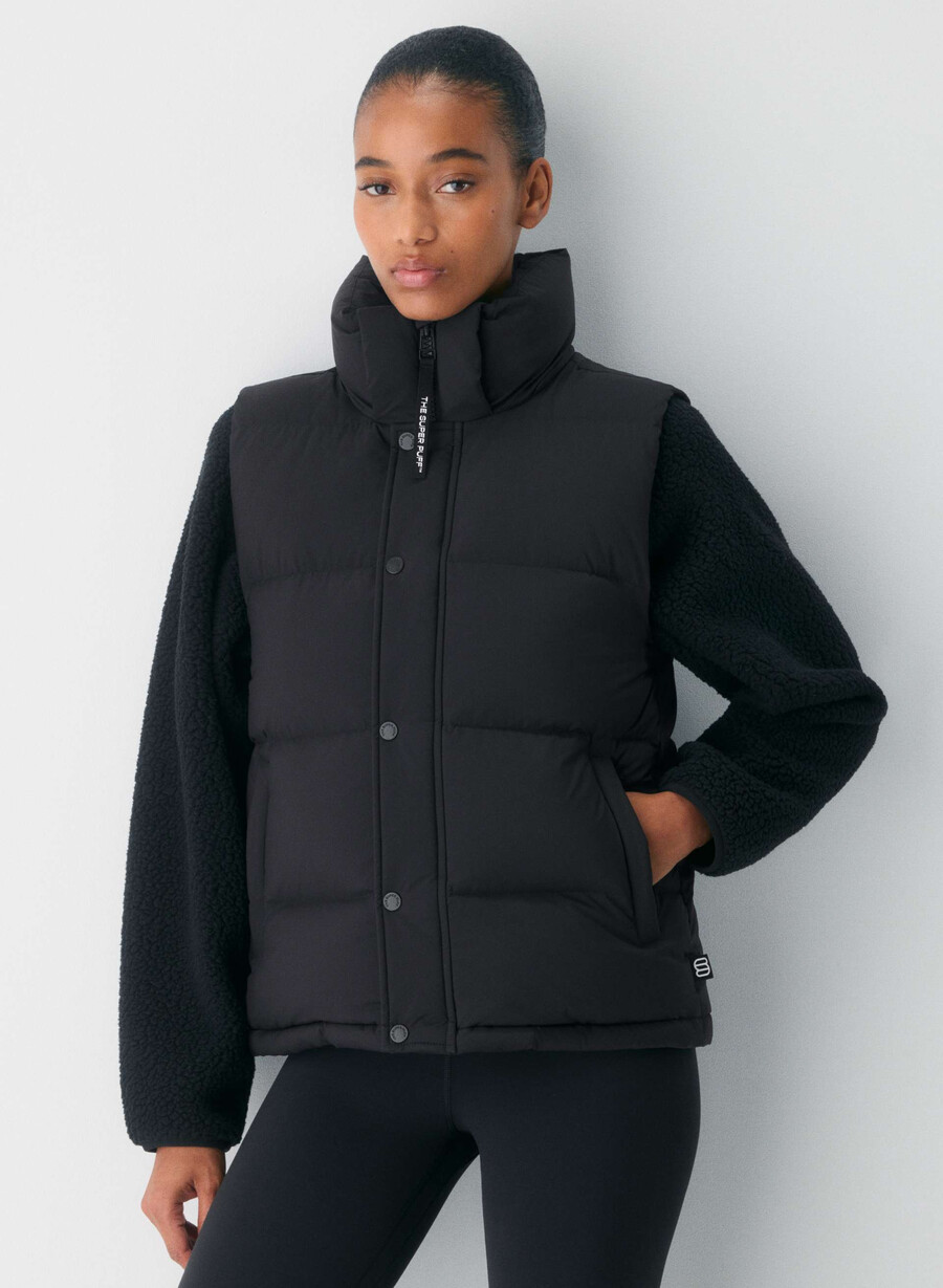 die super puff weste – climatte schwarz