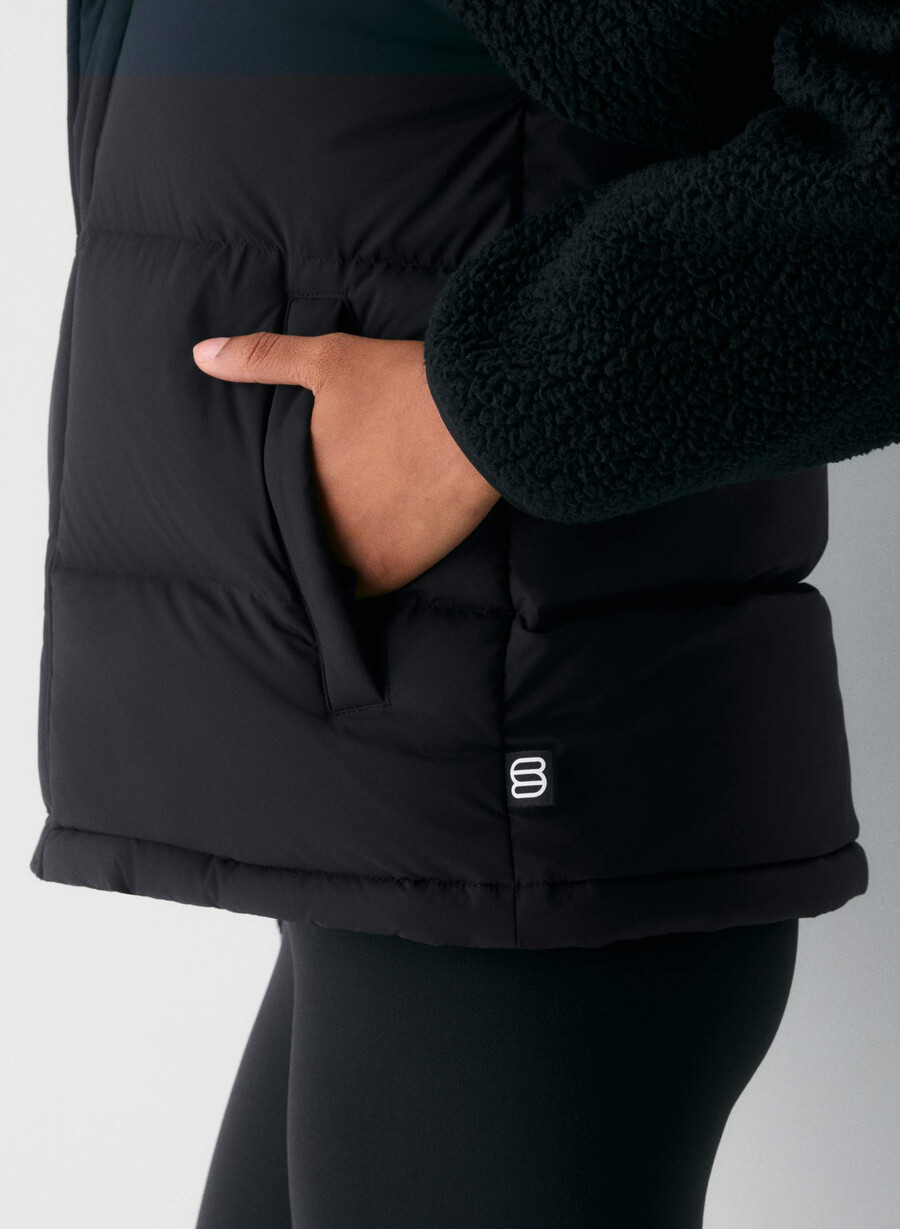 die super puff weste – climatte schwarz