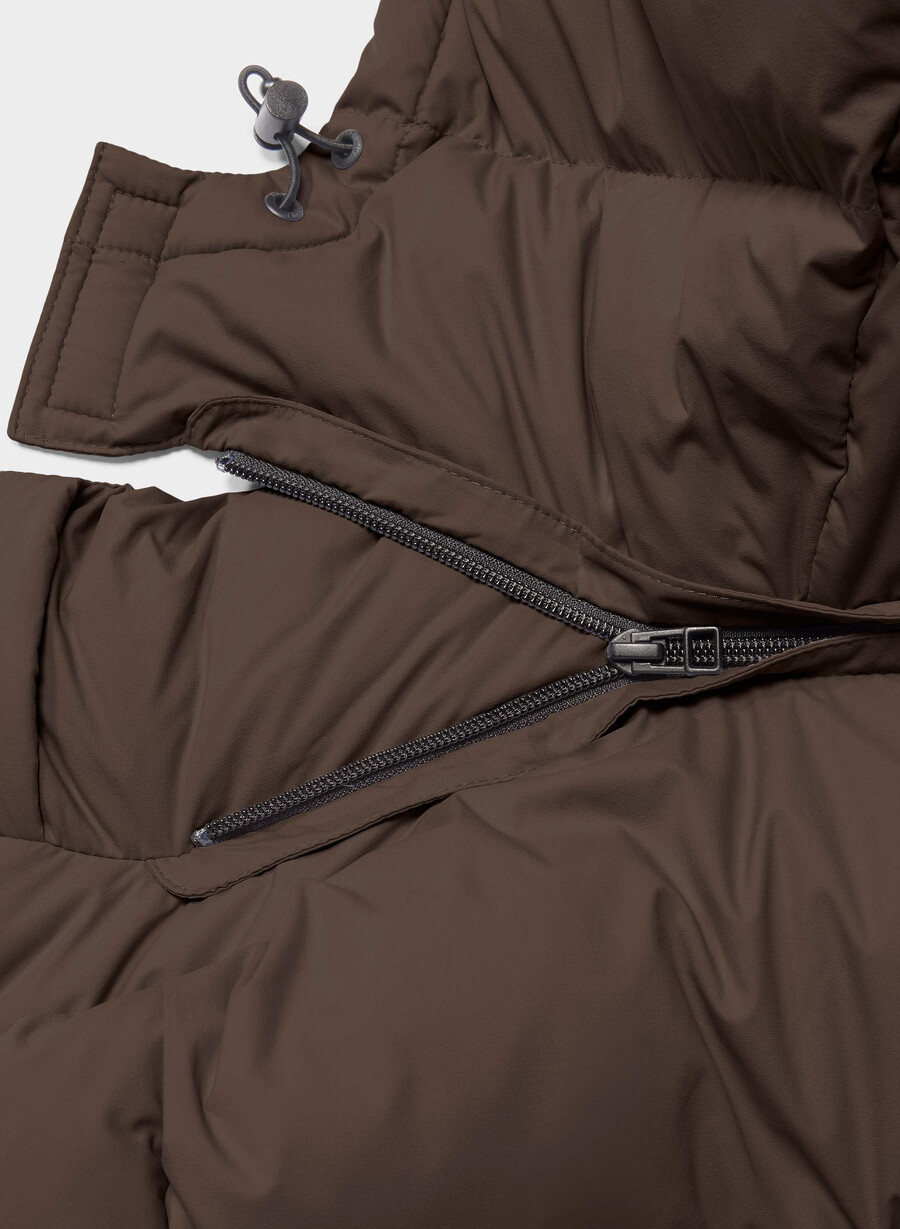 die super puff weste – climatte rich mocha brown