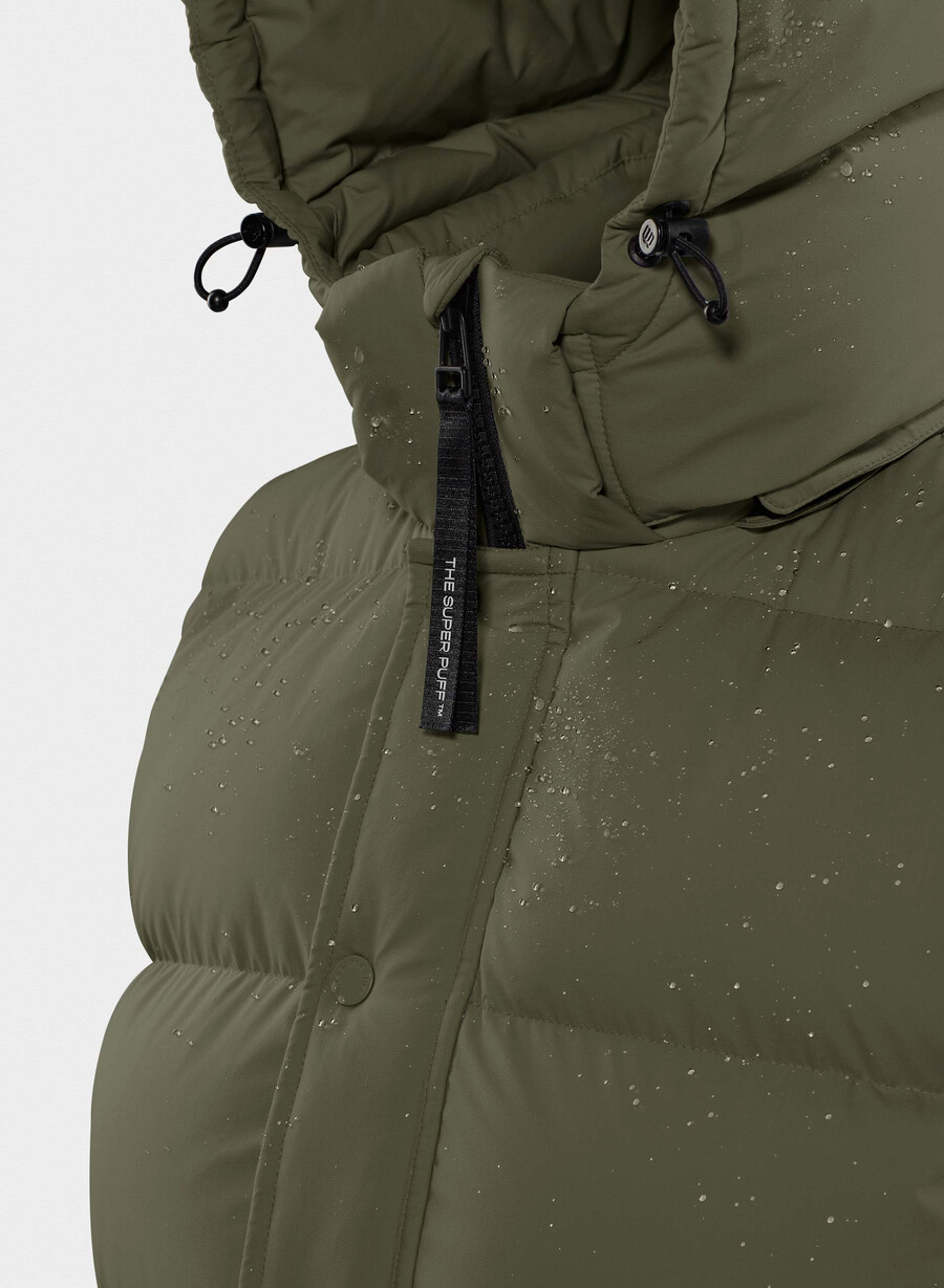 die super puff weste – climatte dunkeloliv