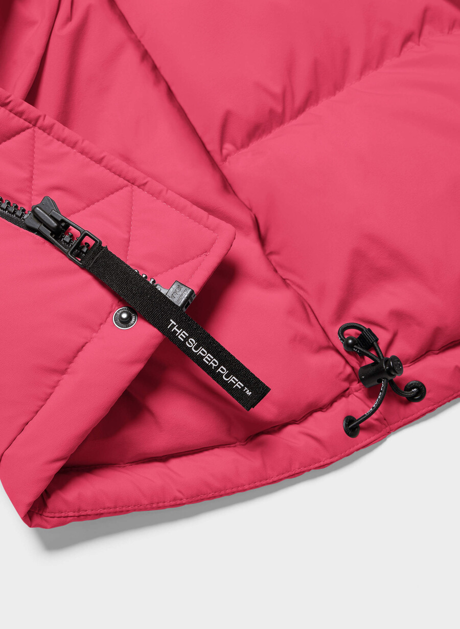 die super puff shorty weste - climatte wink pink